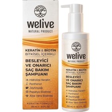 Welive Keratin Biotin Şampuan 250 ml Yıpranmış Saçlar Için Besleyici Bakım