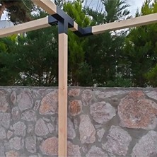 Düz Köşe Pergule Pergola Kamelya Montaj Aparatı, Şık ve Dayanıklı Tasarım