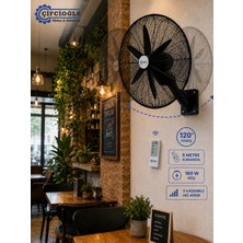 Çifçioğlu Siyah Duvar Vantilatörü 30 Inç 75 cm Uzaktan Kumandalı 150 Watt