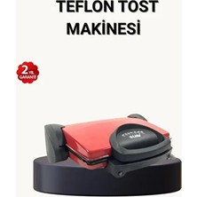 Geniş Kapasiteli Tost Makinesi, Çıkarılabilir Plakalar, Üç Kademeli Isı Kontrolü