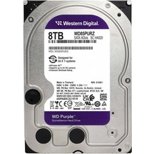 Binbir Göz Bilgisayar Wd Purple 8tb 5640RPM 128MB Sata3 WD85PURZ 7/24 HDD Resmi Disti Garantili