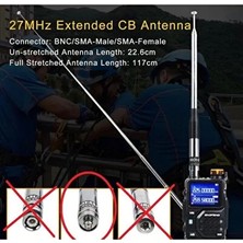 Sma Dişi Anten 23-130 cm Uzatma, 27 Mhz Cb Anten, Yüksek Kalite