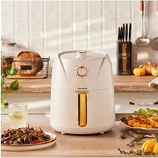 Pratik ve Sağlıklı Pişirme Airfryer Krem Rengi
