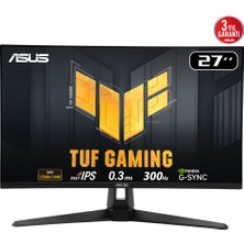 Binbir Göz Bilgisayar Asus Tuf Gamıng VG27AQM5A 27" 0.3ms 300Hz 2k Qhd Dp/hdmı/usb Vesa IPS LED Gamıng Monıtor