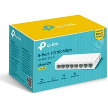 Binbir Göz Bilgisayar Tp-Lınk LS1008 8 Port 10/100 Yonetılemez Desktop Swıtch Plastik Kasa