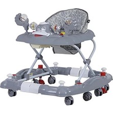Kiddy Sallanmalı Bebek Yürüteci, Gri, Rahat ve Güvenli Kullanım