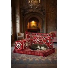 Otantik Kilim Desenli, Doğal Dokulu, Şık 70X95 Salon ve Balkon Takımı