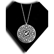 Roxx Jewellery 925 Ayar Gümüş Kuşlu Bahçe Model Kadın Kolye