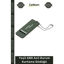 Carlburn #düdük Dayanıklı Yüksek Sesli Kamp Outdoor Survival Emniyet Yeşil Abs Acil Durum Kurtama Düdüğü