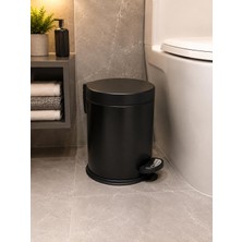 Kosava Siyah 5  Litre Pedallı Çöp Kovası