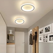 Minel Dekor Daire 20CM Plafonyer A++ Ledli Modern Avize Beyaz Işık
