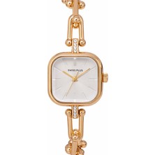 Swiss Plus Kadın Kol Saati - Elegance Collection Model-7 ST0227KBL Gold