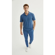 Fifty Color Premium Unisex Fitilli Kumaş Polo Yaka T-Shirt ve Eşofman Takım