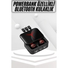 MiraLive Kablosuz Bluetooth Kulaklık Powerbank Özellikli Göstergeli Hd Mikrofon
