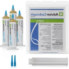 Esranın Dünyası Advion Hamamböceği Jel Yemi, 4 Tüp x 30 Gram, 1 Piston ve 2 Uç, Alman Hamamböceği Haşere Kontrolü, Iç ve Dış Mekan Kullanımı, Hamamböceği Öldürücü Jel, Amerikan, Alman ve Diğer Büyük Hamamböceği