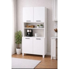 Lale 207 cm Çok Amaçlı Dolap Beyaz