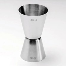 40 ml Metalik Jigger, Şık ve Pratik Ölçü Kabı, Profesyonel Kullanım Için Ideal