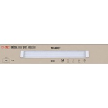 Cata Ct 2482 Kristal LED Bant Armatür 80W 120CM 6400K Beyaz Işık 10 Adet