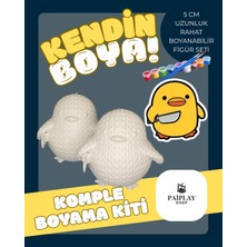 Paiplayshop Katil Civciv Boyama Figürü 2'li Set - Boyama Seti ve Katil Civciv 2'li Boyama Seti 5 cm