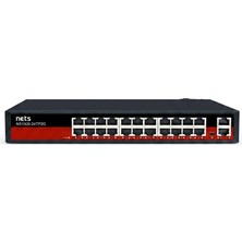 Nets Shop NS1000-24TP2G 24 Port Gigabit Poe Switch (320W + 2 Gigabit Uplink) Yönetilemez