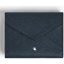 Montblanc Sartorial 6lı Trio Tweed Mavi Cüzdan 220341