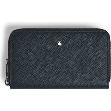 Montblanc Sartorial 12LI Medium Tweed Mavi Cüzdan 220362
