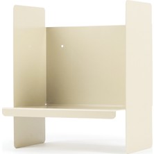 Rafiste Beyaz Metal Duvar Rafı - Masa Üstü Kitaplık ve Çok Amaçlı Ofis Düzenleyici 21X30 cm