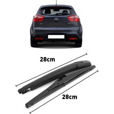 CME PARTS Kio Rio 2011-2016 Uyumlu Arka Cam Silecek Kolu ve Süpürgesi Takım 988152F000