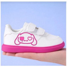 Pembe Taban Korsan Bunny Baskılı Kız Çocuk Spor Ayakkabı