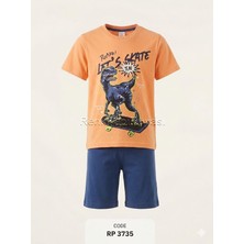 % 100 Pamuklu Kaliteli Erkek Çocuk Penye Takım Short-Tişört Çocuk Takım