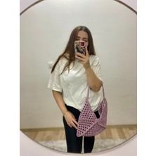Rabika Motif Hasır Çanta El Örgüsü