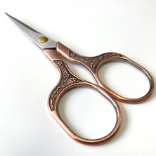 Antik Desenli Dikiş ve Nakış Makası 12.5 cm Bakır 53920