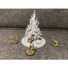 Mays 3D Studio Dekoratif Kamp Ateşi Biblo Masaüstü Şömine Objesi