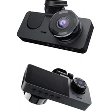 MiraLive Yol Kayıt Araç Kamerası Hd Dvr 3 Kameralı 2.0in Ekranlı Ön Iç Arka