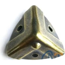 MiraLive Dekoratif, Kutu, Sandık Köşesi - 35X22 Mm, Küçük, Antik, 100 Adet