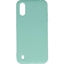 İntora Galaxy A01 Kılıf Nano Içi Kadife Silikon - Turkuaz