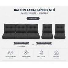 Modern Style Home 3-1-1 Fermuarlı Balkon Minderi-Leke Tutmaz - Içidolu Minder