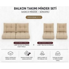Modern Style Home 2-1-1 Fermuarlı Balkon Minderi-Leke Tutmaz - Içidolu Minder