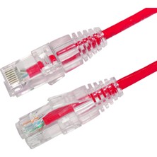 Binbir Göz Bilgisayar Ods C6-Utp-Lszh-Red 1mt Utp Cat6 Patch Cord Lsoh Kırmızı 4X2X24# 24 Awg