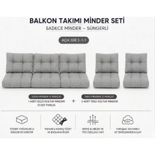 Modern Style Home 3-1-1 Fermuarlı Balkon Minderi-Leke Tutmaz - Içidolu Minder
