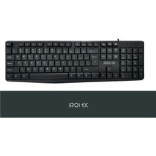 Binbir Göz Bilgisayar Iromx SK10X Tr Kablolu Standart Siyah Q Klavye