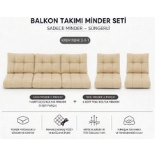 Modern Style Home 3-1-1 Fermuarlı Balkon Minderi-Leke Tutmaz - Içidolu Minder