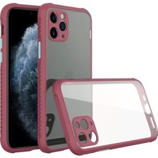 İntora Iphone 11 Kılıf Miami Şeffaf Silikon - Fuşya