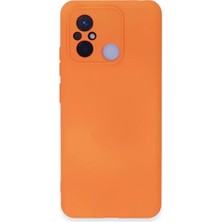 İntora Redmi 12C Kılıf Nano Içi Kadife Silikon - Turuncu