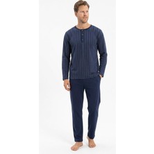 Pijadore Erkek %100 Pamuk Süprem Mevsimlik Uzun Kollu Pijama Takımı 1949