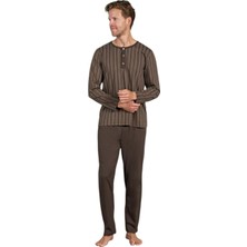 Pijadore Erkek %100 Pamuk Süprem Mevsimlik Uzun Kollu Pijama Takımı 1949