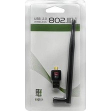 300 Mbps Antenli Wireless Adaptör Kablosuz Ağ Pc Wifi Alıcı USB TEICO-5300