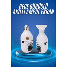 MiraLive Gece Görüşlü Akıllı Dönebilen Ev Kamerası Ampül Kamera