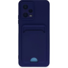 İntora Poco X5 5g Kılıf Kelvin Kartvizitli Silikon - Lacivert