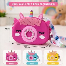 Joinkidz Unicorn Desenli Popit Oyuncaklı Silikon Kız Çocuk Mini Omuz Çanta